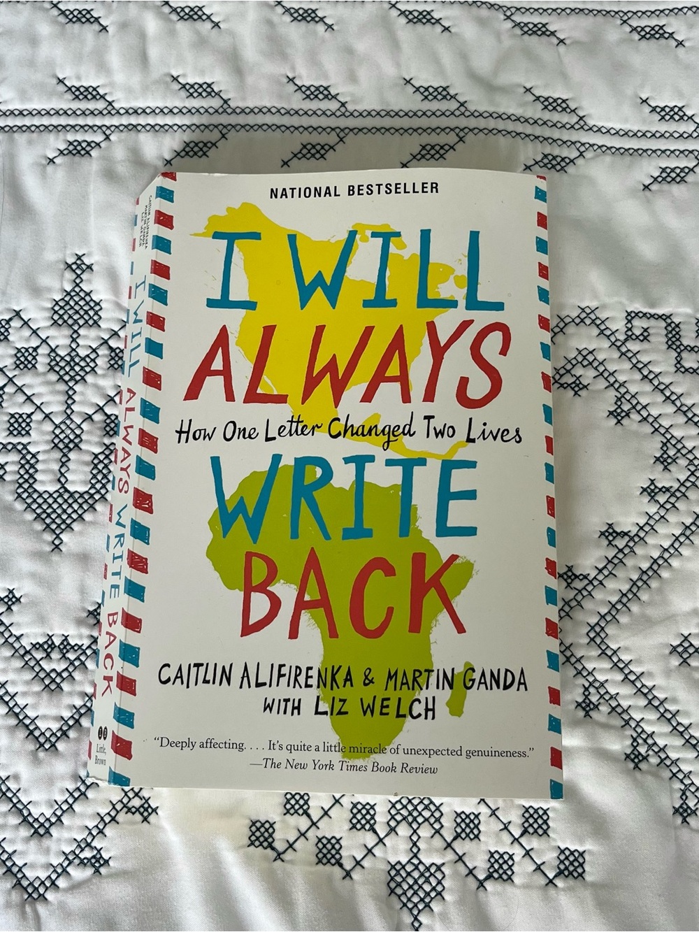 I Will Always Write Back (White) by Caitlin Alifirenka & Martin Ganda